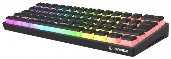 Rampage Radiant K11 Black RGB kaina ir informacija | Klaviatūros | pigu.lt