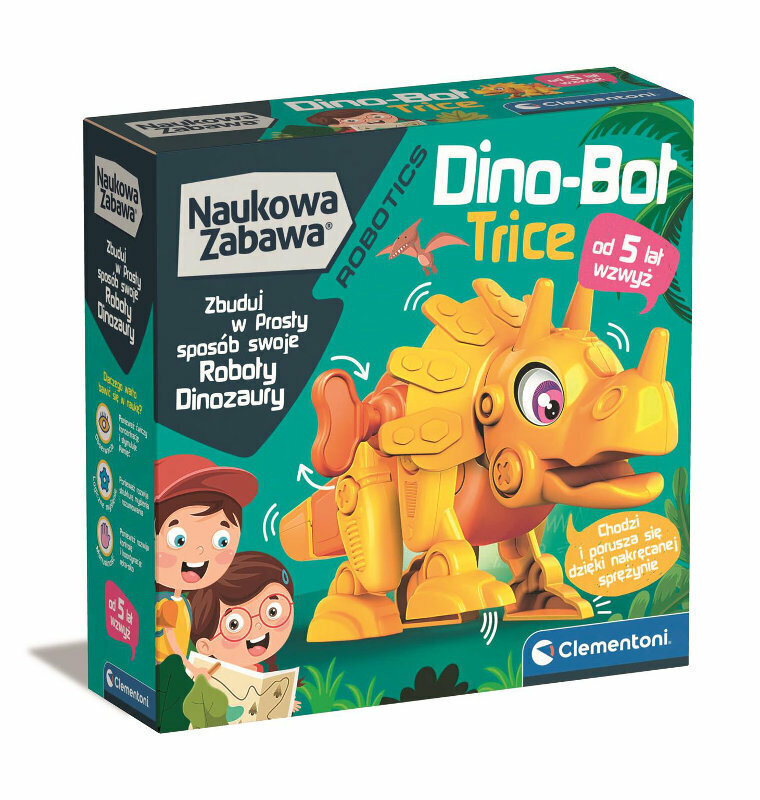 Robotas dinozauras Clementoni Dino-Bot Triceratops 50797 kaina ir informacija | Žaislai berniukams | pigu.lt