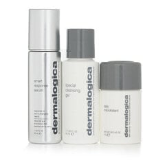 Rinkinys veido odos priežiūrai Dermalogica The Personalized Skin Care Set: valomasis gelis, 50 ml + šveitiklis, 13 g + serumas Smart Response, 30 ml цена и информация | Средства для очищения лица | pigu.lt