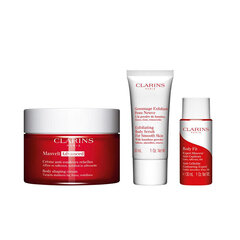 Rinkinys Clarins Masvelt Advanced moterims: kūno kremas, 200 ml + kūno šveitiklis, 30 ml + anticeliulitinis kūno gelis, 30 ml kaina ir informacija | Kūno kremai, losjonai | pigu.lt