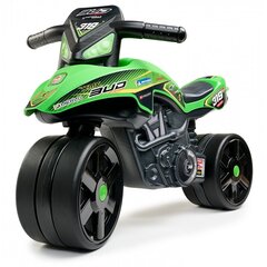Paspiriamas motociklas Falk Racing, žalias kaina ir informacija | Žaislai kūdikiams | pigu.lt