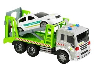 Žaislinis tralas su automobiliu Wenyi, 5128, 27x13x10 cm kaina ir informacija | Žaislai berniukams | pigu.lt