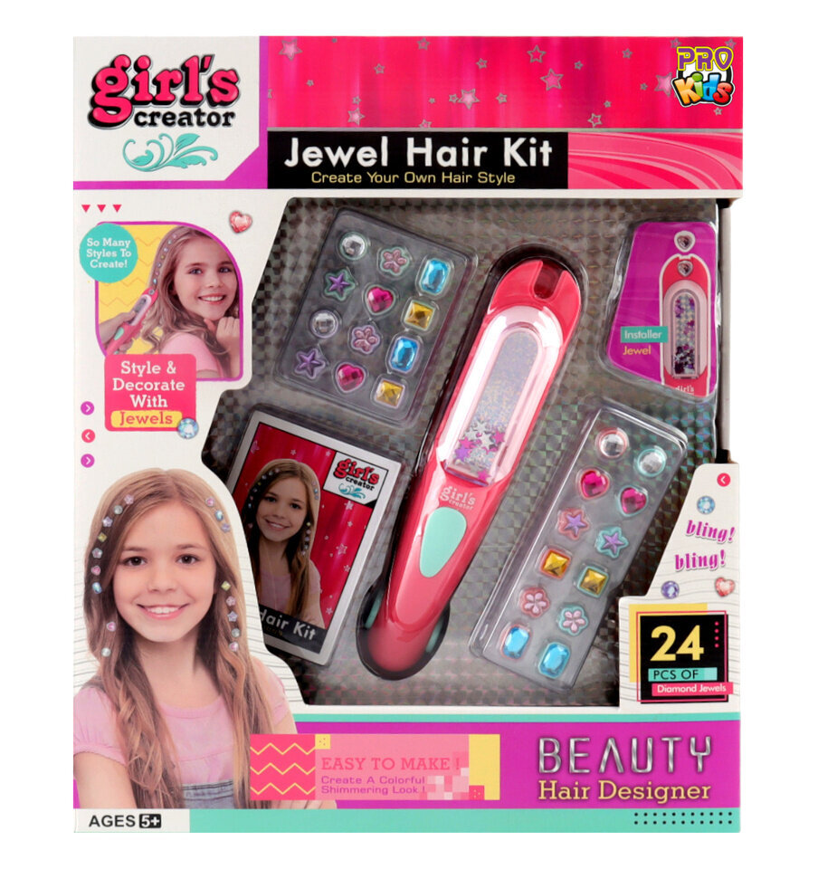 Plaukų aksesuarų rinkinys Girl's Creator Jewel Hair Kit, 1 vnt. kaina ir informacija | Kosmetika vaikams ir mamoms | pigu.lt