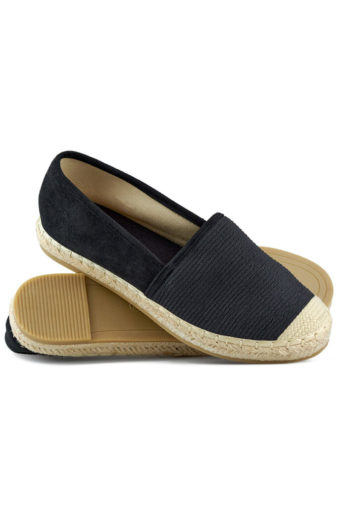 Espadrilės moterims 5403-21, juodos цена и информация | Bateliai moterims  | pigu.lt