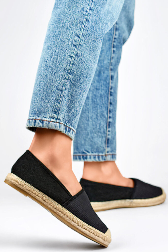 Espadrilės moterims 5403-21, juodos цена и информация | Bateliai moterims  | pigu.lt