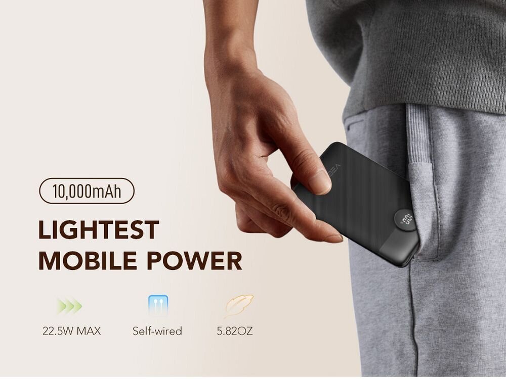 Veger C11 10 000mAh kaina ir informacija | Atsarginiai maitinimo šaltiniai (power bank) | pigu.lt