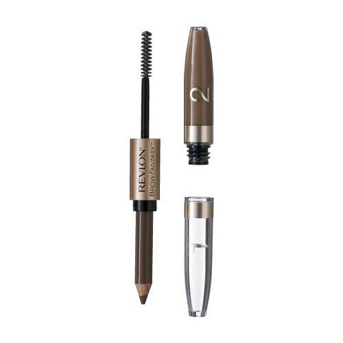 Antakių pieštukas+ antakių gelis Revlon Brow Fantasy 1.49 g, Brunette kaina ir informacija | Antakių dažai, pieštukai | pigu.lt