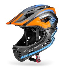 Children's bicycle helmet with detachable visor Rockbros TT-32SOBL-S size S - black and orange цена и информация | Шлемы | pigu.lt