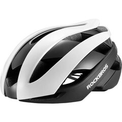 Rockbros 10110004001 bicycle helmet, size L - white and black цена и информация | Шлемы | pigu.lt