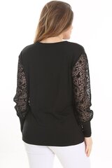 Женская черная повседневная блузка цена и информация | Женские блузки, рубашки | pigu.lt
