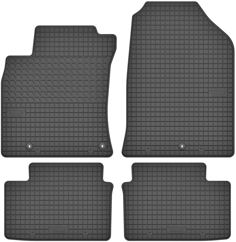 Guminiai kilimėliai Kia Ceed III, 2018-2024 цена и информация | Modeliniai tekstiliniai kilimėliai | pigu.lt