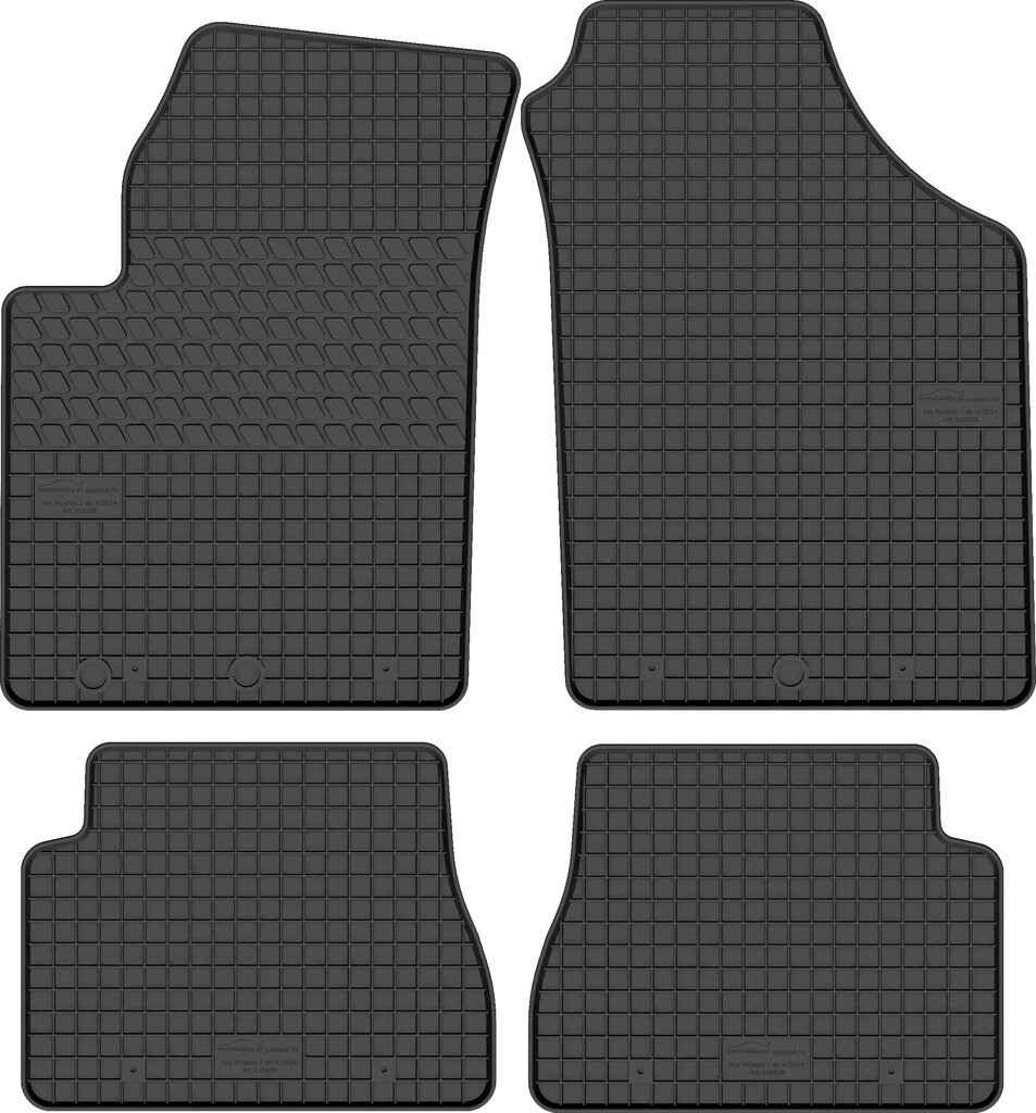 Guminiai kilimėliai Kia Picanto I, 2004-2024 kaina ir informacija | Modeliniai guminiai kilimėliai | pigu.lt