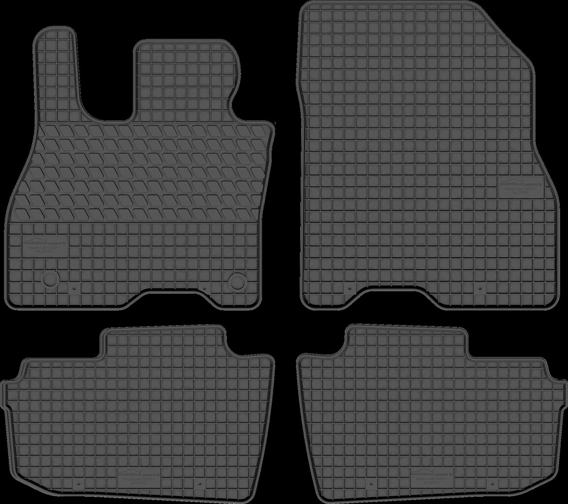 Guminiai kilimėliai Nissan Leaf II, 2017-2024 kaina ir informacija | Modeliniai guminiai kilimėliai | pigu.lt