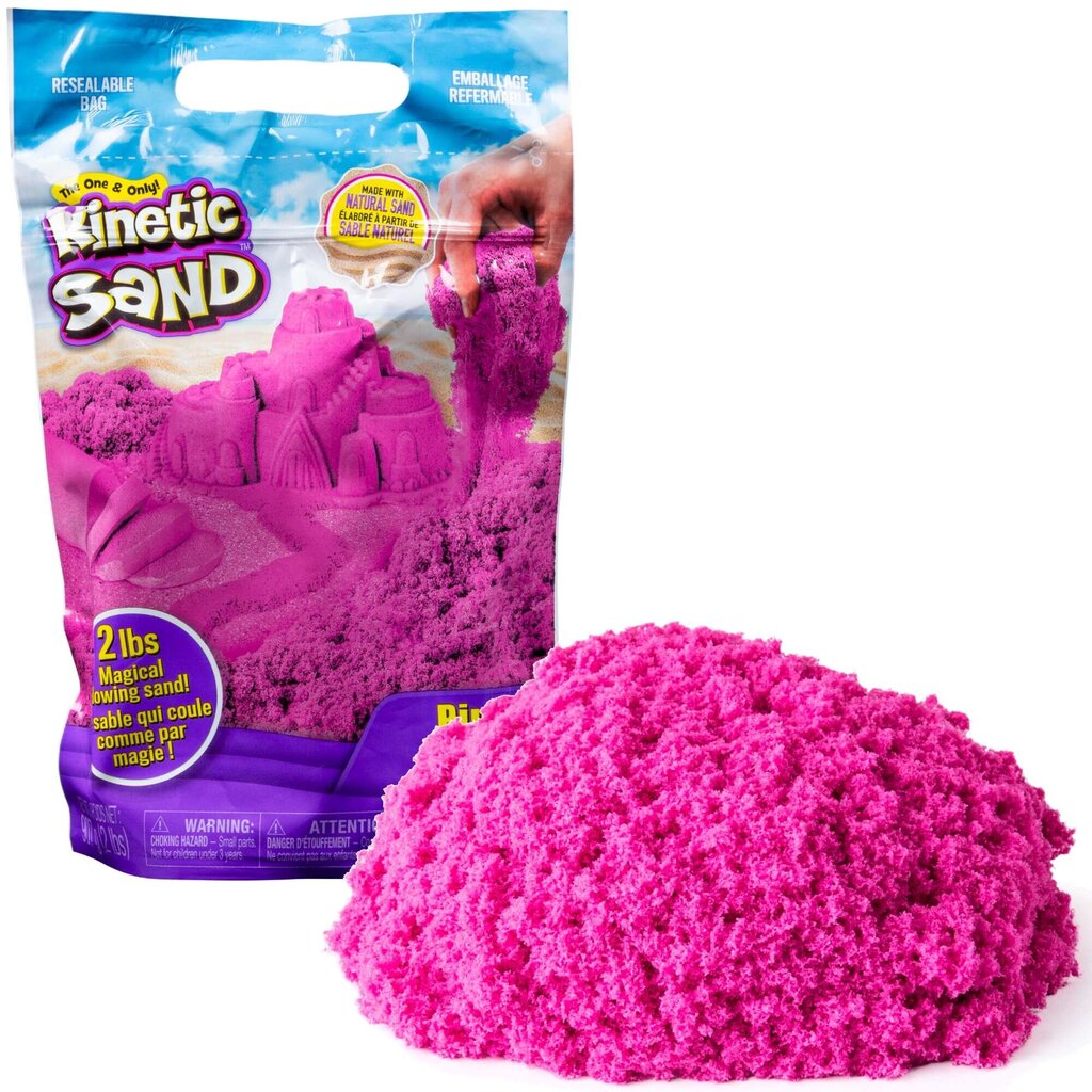 Kinetinis smėlis Kinetic Sand Shimmer 907 g, rožinis kaina ir informacija | Piešimo, tapybos, lipdymo reikmenys | pigu.lt