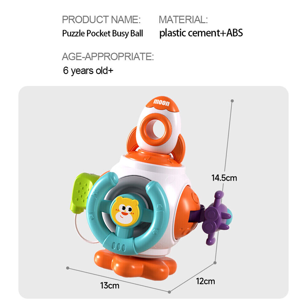 Interaktyvus barškutis Vairas - Raketa kaina ir informacija | Žaislai kūdikiams | pigu.lt