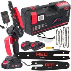 Аккумуляторная бензопила Red Technic RTMPA0064 1000Вт, 25см цена и информация | Цепные пилы | pigu.lt