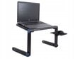 Sulankstomas kompiuterio stalas, juodas цена и информация | Kompiuteriniai, rašomieji stalai | pigu.lt