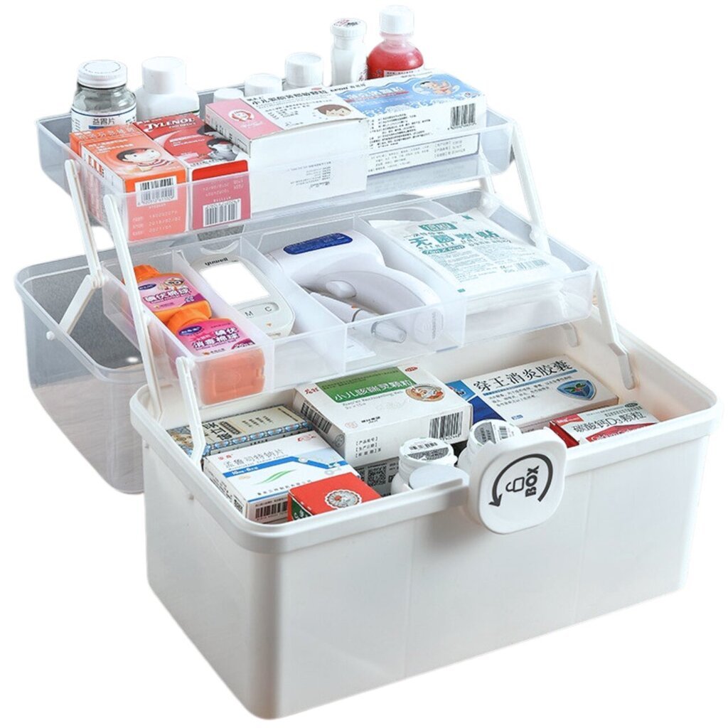 Pirmosios pagalbos vaistinėlės dėžutė, 1 vnt. цена и информация | Vaistinėlės ir saugos reikmenys | pigu.lt