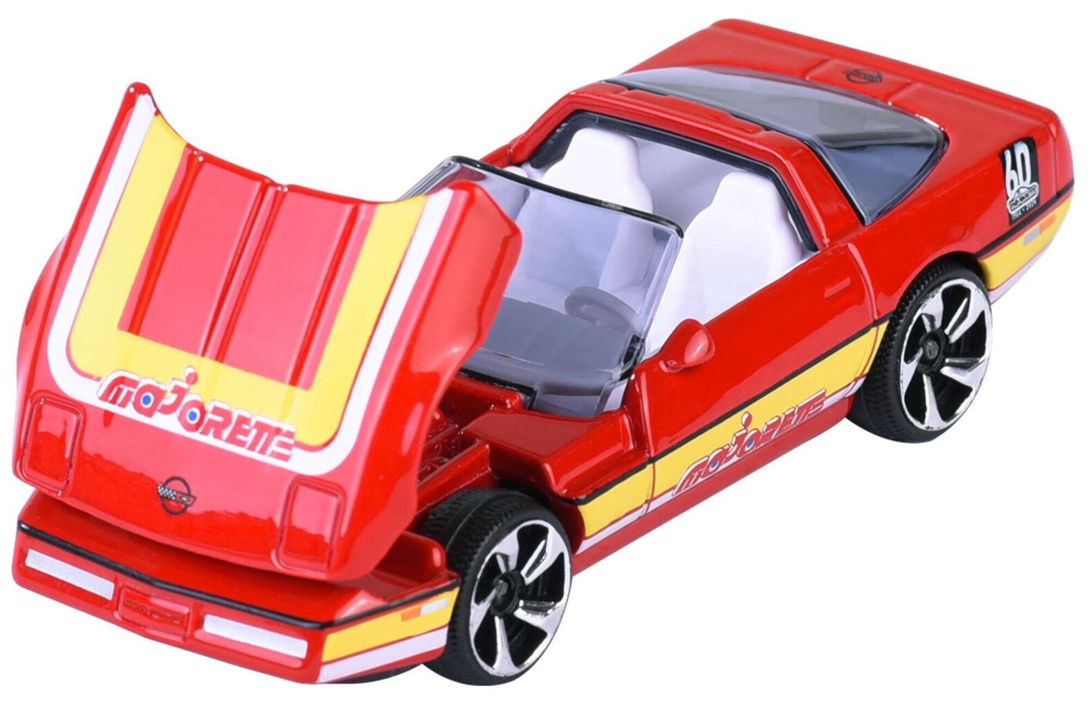 Metalinis automobilis Majorette Chevrolet Corvette 1990 ZR-1, raudonas kaina ir informacija | Žaislai berniukams | pigu.lt