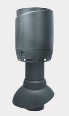 Neizoliuotas kanalizacijos vėdinimo vamzdis su gaubtu Vilpe Flow 110P/300, pilka, D110/H - 300 mm kaina ir informacija | Oro reguliavimo įrangos priedai | pigu.lt