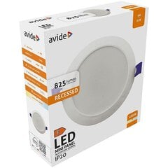 Светильник Avide LED встраиваемый 24Вт 4000К, круглый цена и информация | Монтируемые светильники, светодиодные панели | pigu.lt