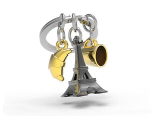 Metalinis raktų pakabukas Eifelio bokšto taurė ir pusmėnulis Metalmorphose MTM197-01, 1 vnt. kaina ir informacija | Raktų pakabukai | pigu.lt