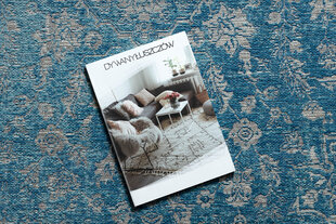 Шерстяной ковер ANTIGUA 518 75 JS500 OSTA - Орнамент гладкое плетение, синий цена и информация | Ковры | pigu.lt