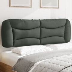 Galvūgalio pagalvėlė, tamsiai pilkos spalvos, 160cm, audinys цена и информация | Кровати | pigu.lt