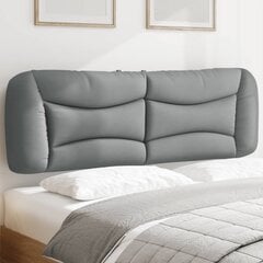 Galvūgalio pagalvėlė, šviesiai pilkos spalvos, 160cm, audinys цена и информация | Кровати | pigu.lt