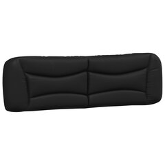 Galvūgalio pagalvėlė, juodos spalvos, 180cm, dirbtinė oda kaina ir informacija | Lovos | pigu.lt