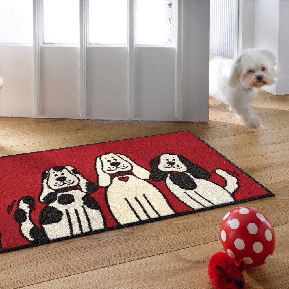 Kleen-Tex durų kilimėlis Three Dogs 40x60 cm kaina ir informacija | Durų kilimėliai | pigu.lt