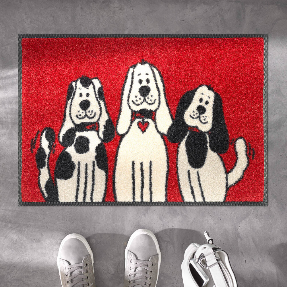 Kleen-Tex durų kilimėlis Three Dogs 40x60 cm kaina ir informacija | Durų kilimėliai | pigu.lt