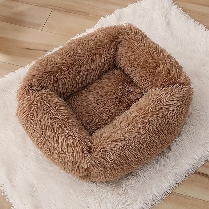 Guolis šuniukams Ybbt rudas, 55x45x20 cm, rudas kaina ir informacija | Guoliai, pagalvėlės | pigu.lt