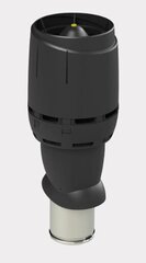 Izoliuotas kanalizacijos vėdinimo vamzdis su gauptu Vilpe Flow 160P/IS/500, juoda, D160/H500 mm kaina ir informacija | Oro reguliavimo įrangos priedai | pigu.lt