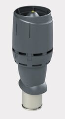 Изолированный вентиляционный выход с крышей Vilpe Flow 160P/IS/500, cерый, D160/H - 500 мм. цена и информация | Аксессуары для вентиляционного оборудования | pigu.lt