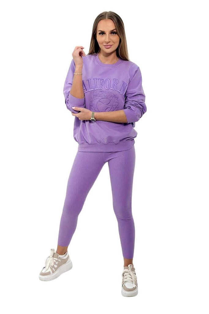 Sportinis kostiumas moterims, violetinis kaina ir informacija | Sportinė apranga moterims | pigu.lt