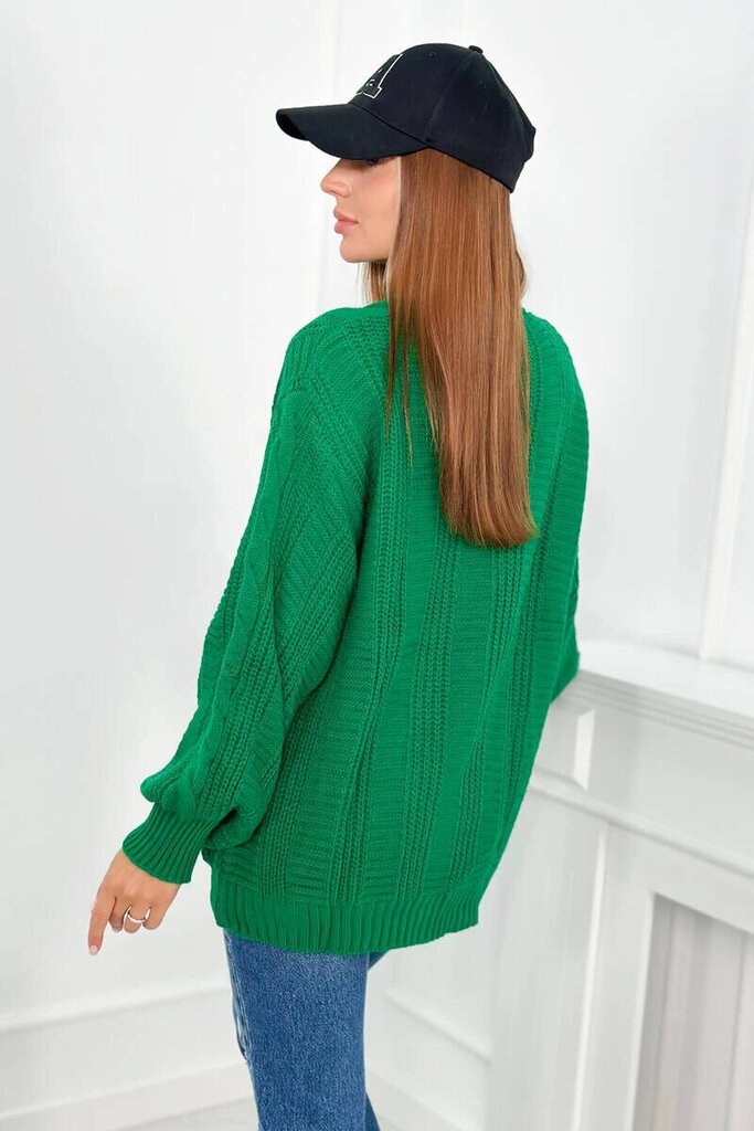 Megztinis moterims, žalias цена и информация | Megztiniai moterims | pigu.lt