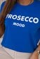 Marškinėliai moterims Prosecco 27809-53595, mėlyni kaina ir informacija | Marškinėliai moterims | pigu.lt