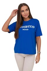 Marškinėliai moterims Prosecco 27809-53595, mėlyni цена и информация | Футболка женская | pigu.lt