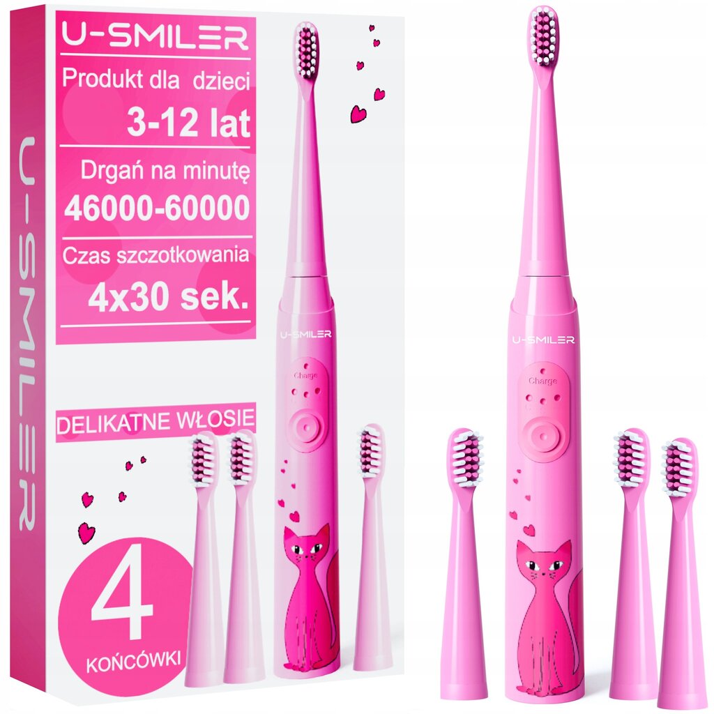 U-Smiler 991139 kaina ir informacija | Elektriniai dantų šepetėliai | pigu.lt