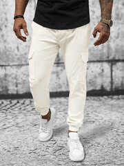 Laisvalaikio kelnės vyrams Ecru O/P4051-53493, baltos цена и информация | Мужские брюки FINIS | pigu.lt