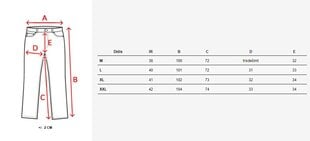 Laisvalaikio kelnės vyrams City UX4158-53834, pilkos kaina ir informacija | Vyriškos kelnės | pigu.lt