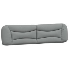 Galvūgalio pagalvėlė, šviesiai pilkos spalvos, 200cm, audinys цена и информация | Кровати | pigu.lt