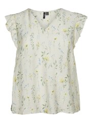 Vero Moda женская блузка 10305650*01, натурально-белый/желтый 5715513412718 цена и информация | Женские блузки, рубашки | pigu.lt