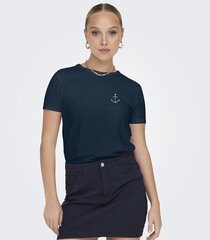 Jdy marškinėliai moterims 15311702*01, mėlyni kaina ir informacija | Marškinėliai moterims | pigu.lt