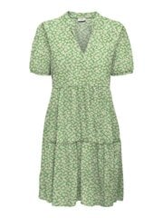 JDY женское платье 15322336*02, зелёный/белый 5715517930607 цена и информация | Платья | pigu.lt