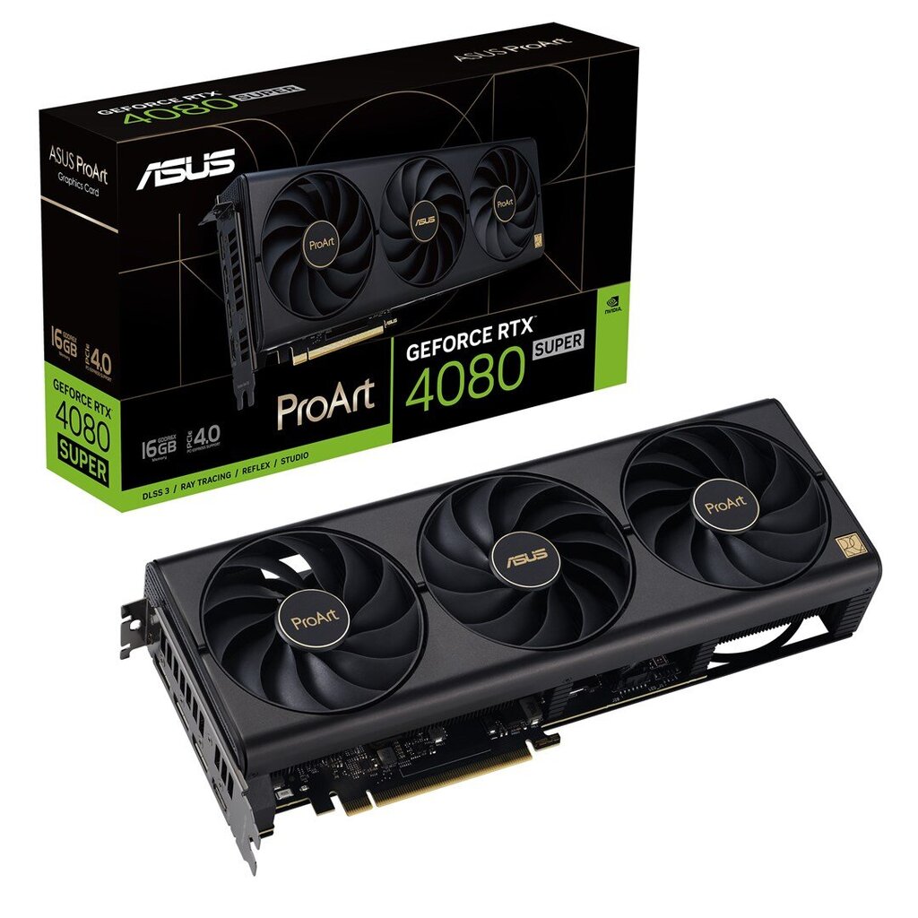 Asus ProArt GeForce RTX 4080 Super (90YV0K91-M0NB00) цена и информация | Vaizdo plokštės (GPU) | pigu.lt