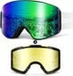 Slidinėjimo akiniai Odoland UV400, mėlyni kaina ir informacija | Slidinėjimo akiniai | pigu.lt