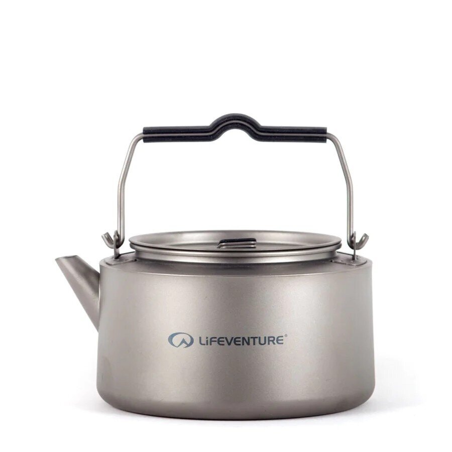 Arbatinukas Lifeventure Titanium Kettle, pilkas kaina ir informacija | Turistiniai katiliukai, indai, įrankiai | pigu.lt