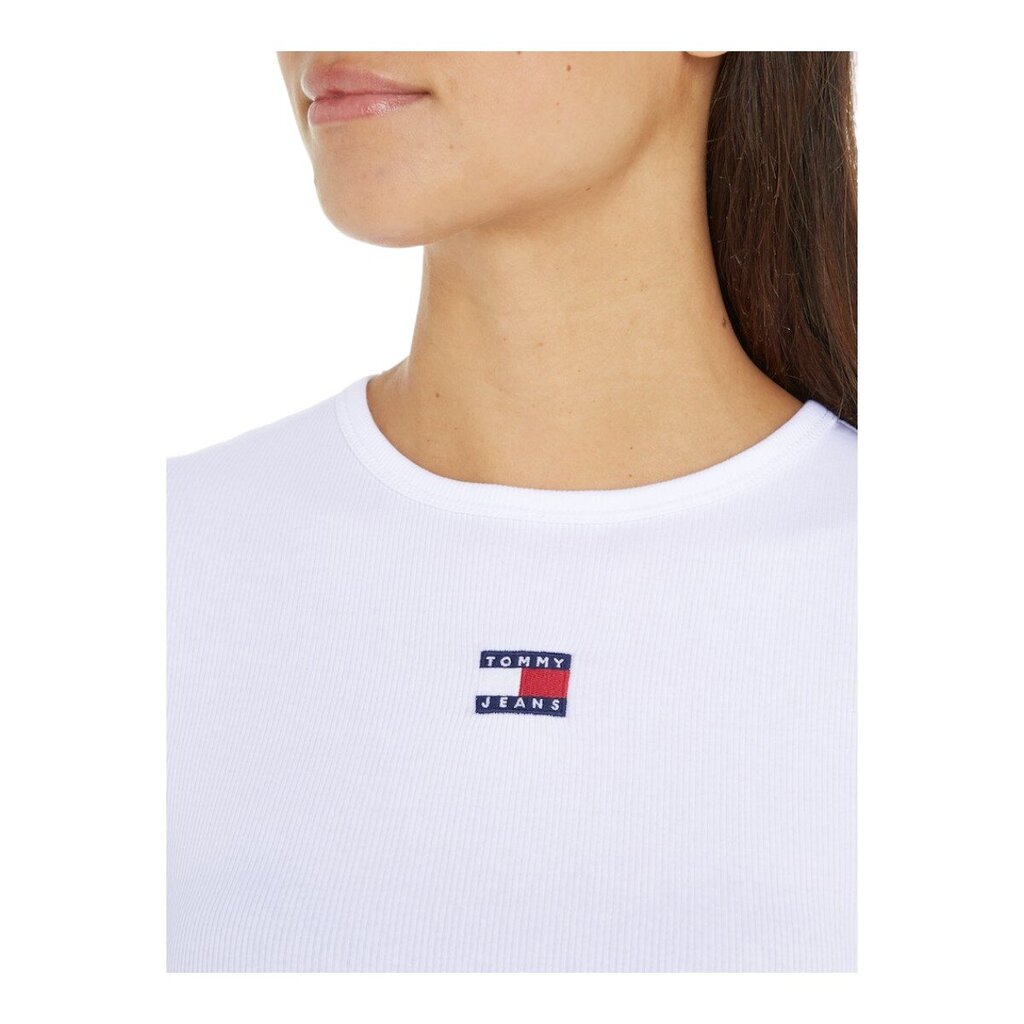 Tommy Hilfiger marškinėliai moterims 87649, balti цена и информация | Marškinėliai moterims | pigu.lt